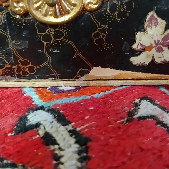 Large Victorian Wood and Celluloid Glove / Brush Box - Edwardian - Picture 7 of 15